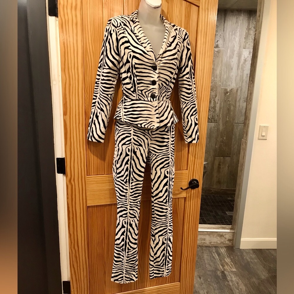 Vintage Betsey Johnson Zebra Suit - Picture 9 of 17